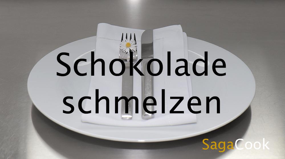 Schoggi schmelzen