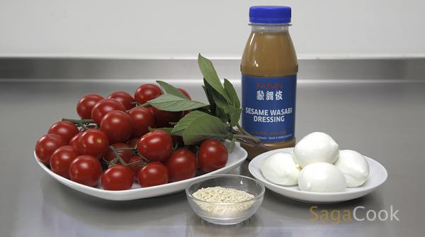 Zutaten Caprese Asia