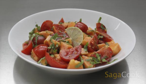 Tomaten-Papaya-Salat