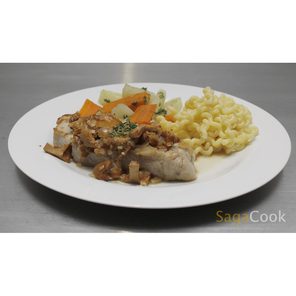 Kalbssteak mit Eierschwämmli